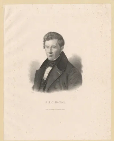 Portret van Justus Hecker