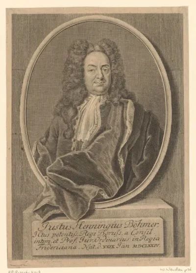 Portret van Justus Henning Böhmer