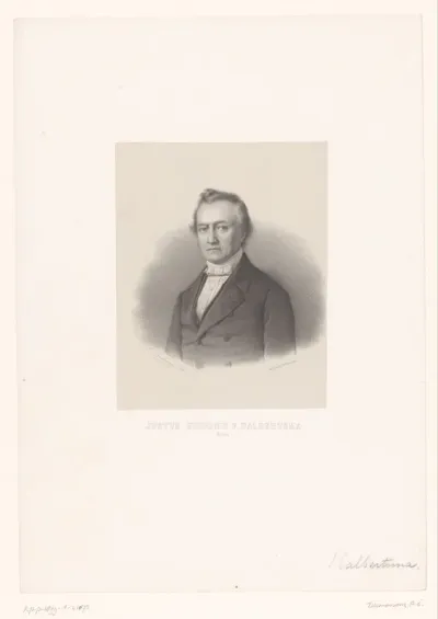 Portret van Justus Hiddes Halbertsma