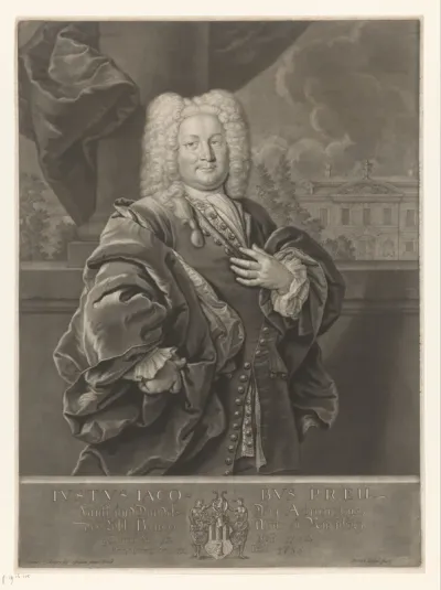 Portret van Justus Jacob Preu