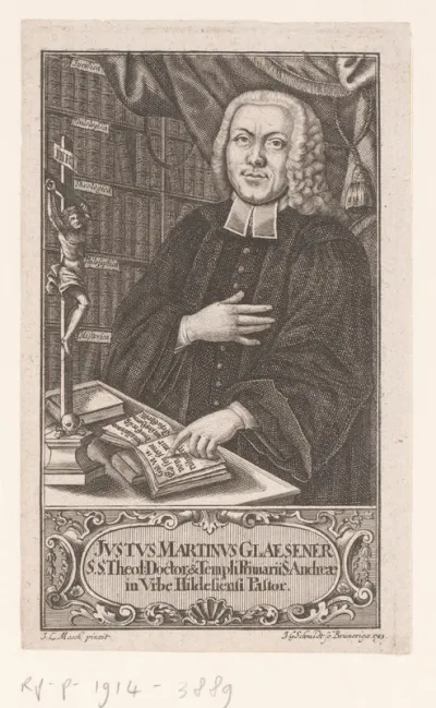 Portret van Justus Martin Gläsener
