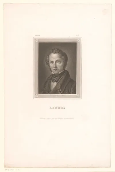 Portret van Justus von Liebig