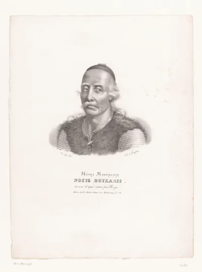 Portret van kapitein Notis Botsaris