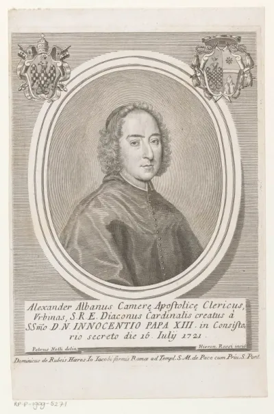 Portret van kardinaal Alessandro Albani