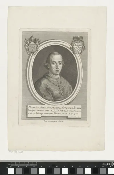 Portret van kardinaal Alessandro Mattei