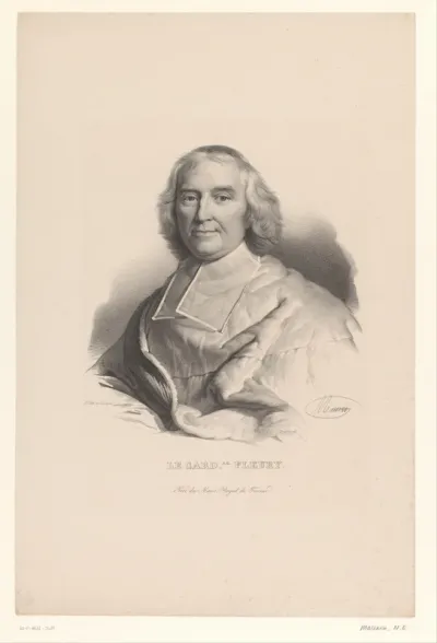 Portret van kardinaal André-Hercule de Fleury