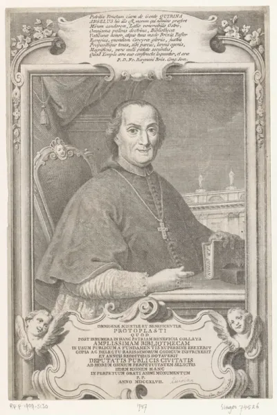 Portret van kardinaal Angelo Maria Quirini