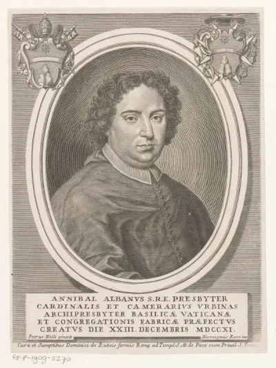 Portret van kardinaal Annibale Albani