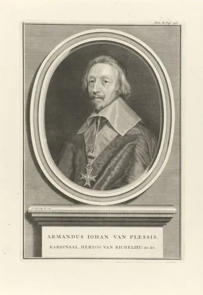Portret van kardinaal Armand-Jean du Plessis, hertog van Richelieu