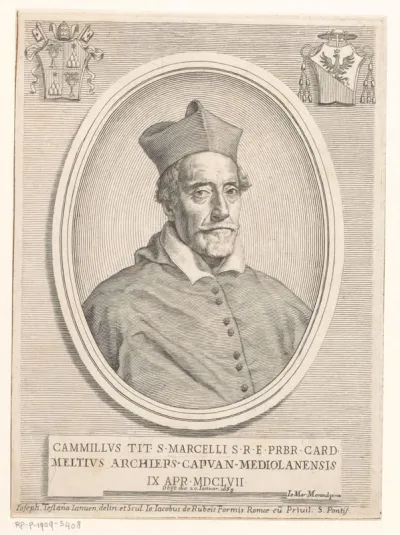 Portret van kardinaal Camillo Melzi