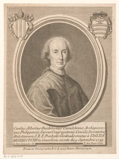 Portret van kardinaal Carlo Alberto Guidobono Cavalchini