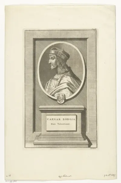 Portret van kardinaal Cesare Borgia