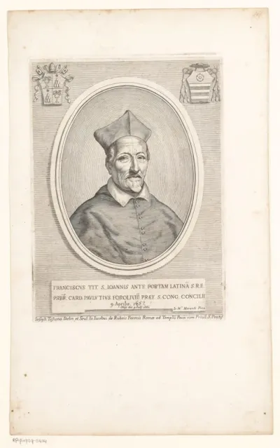 Portret van kardinaal Francesco Paolucci