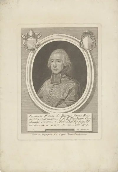 Portret van kardinaal František de Paula Hrzán z Harasova