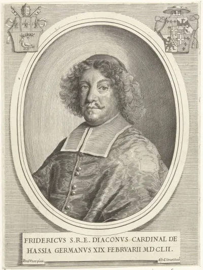 Portret van kardinaal Friedrich von Hessen-Darmstadt