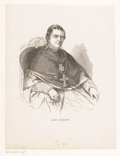 Portret van kardinaal Gabriele Ferretti