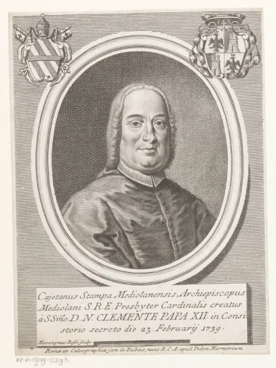Portret van kardinaal Gaetano Stampa