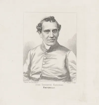 Portret van kardinaal Giacomo Antonelli