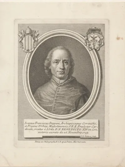 Portret van kardinaal Giovanni Francesco Stoppani