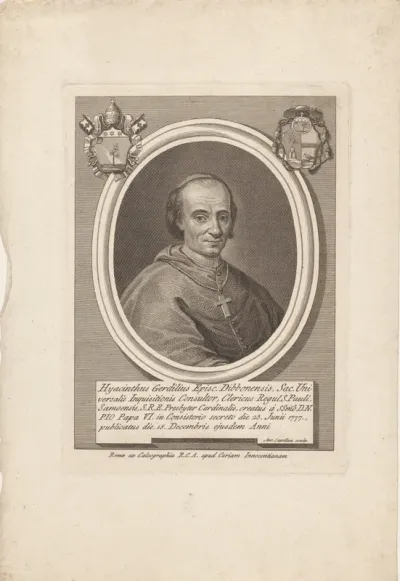 Portret van kardinaal Hyacinthe Sigismond Gerdil