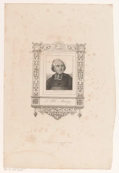 Portret van kardinaal Jean Sifrein Maury