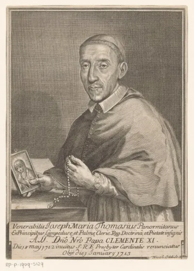 Portret van kardinaal Joseph Maria Thomasius