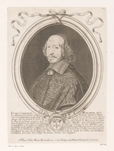 Portret van kardinaal Jules Mazarin
