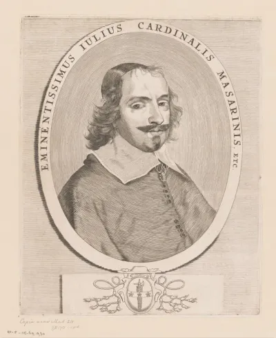 Portret van kardinaal Jules Mazarin