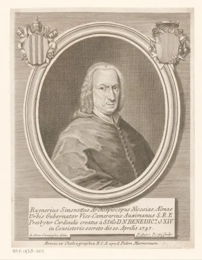 Portret van kardinaal Raniero Felice Simonetti