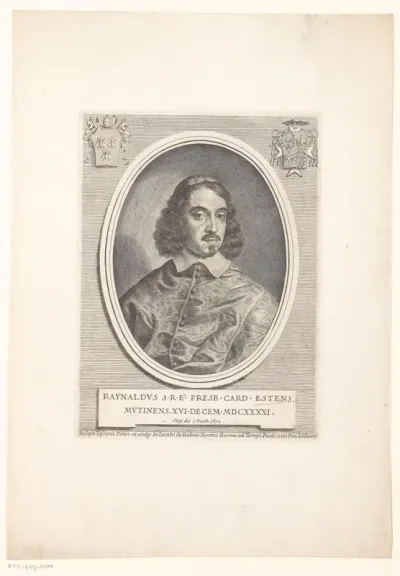Portret van kardinaal Rinaldo d'Este