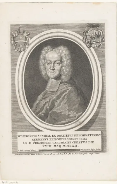 Portret van kardinaal Wolfgang Hanibal von Schrattenbach