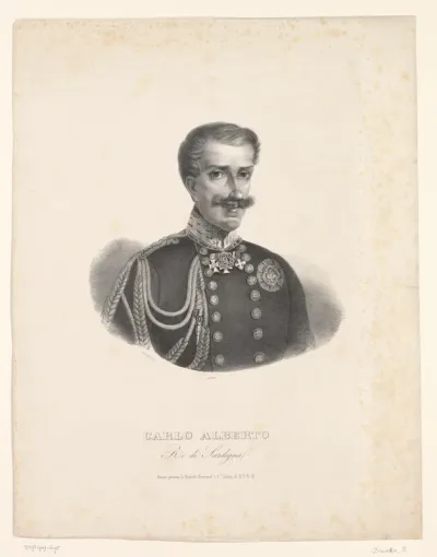Portret van Karel Albert, koning van Sardinië