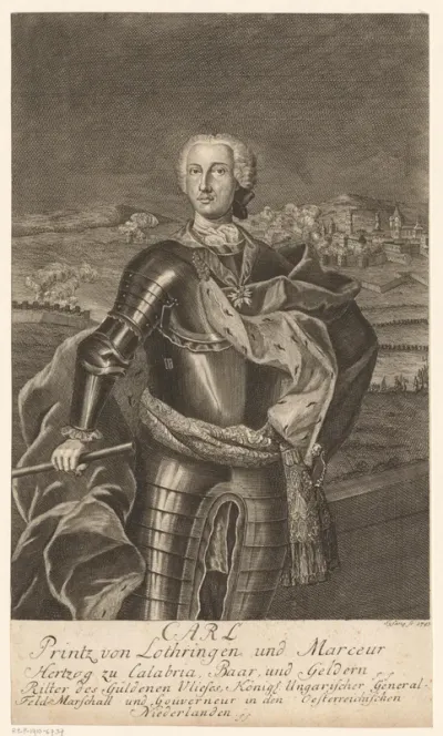 Portret van Karel Alexander, hertog van Lotharingen
