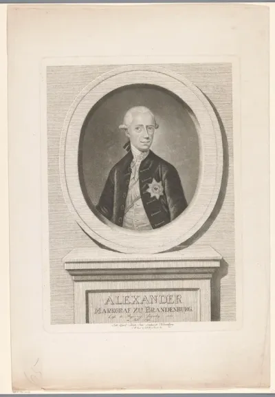 Portret van Karel Alexander van Brandenburg-Ansbach