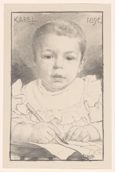 Portret van Karel Antoon Visser