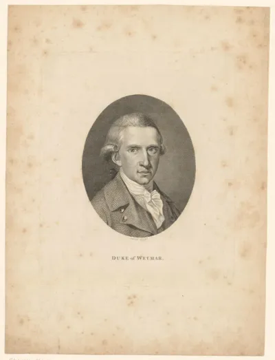 Portret van Karel August Willem Nicolaas van Saksen-Weimar-Eisenach