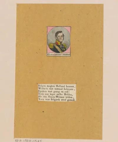 Portret van Karel Bernard, hertog van Saksen-Weimar-Eisenach