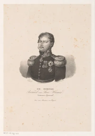 Portret van Karel Bernhard van Saksen-Weimar-Eisenach