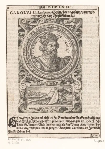 Portret van Karel de Kale, Rooms keizer