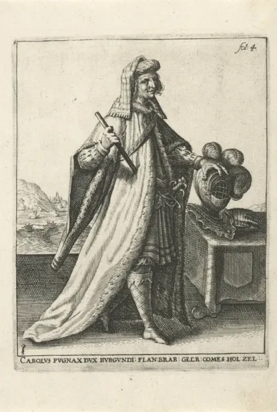 Portret van Karel de Stoute, hertog van Bourgondië