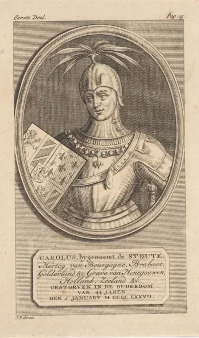 Portret van Karel de Stoute, hertog van Bourgondië
