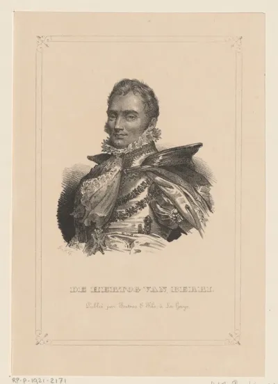 Portret van Karel Ferdinand, hertog van Berry