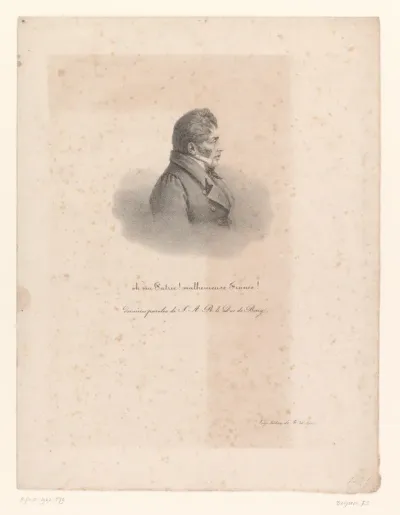 Portret van Karel Ferdinand van Berry