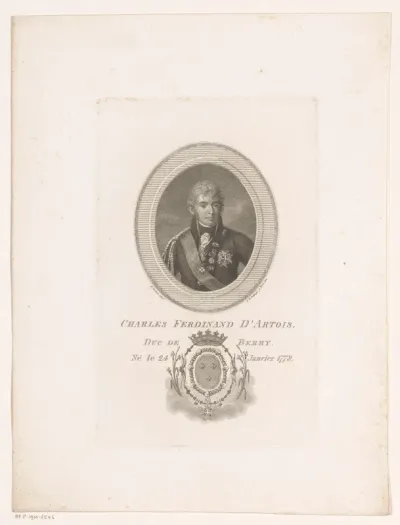 Portret van Karel Ferdinand van Berry