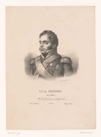Portret van Karel Ferdinand van Bourbon, hertog van Berry