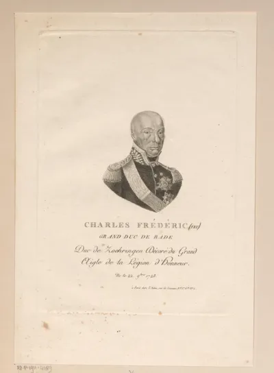 Portret van Karel Frederik van Baden