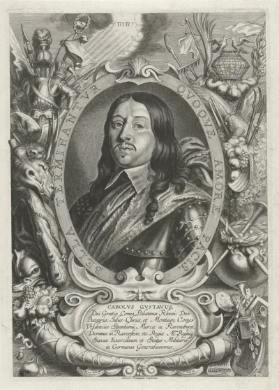 Portret van Karel Gustaaf van de Palts-Zweibrücken