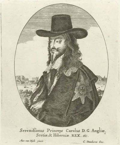 Portret van Karel I, koning van Engeland