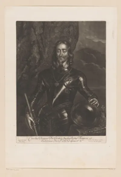 Portret van Karel I, koning van Engeland
