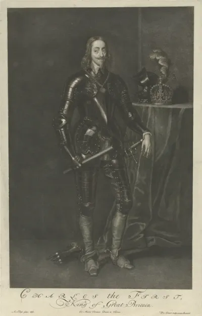 Portret van Karel I, koning van Engeland en Schotland